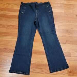 J Jill York Bootcut Snap‎ Pocket Jeans Size 18